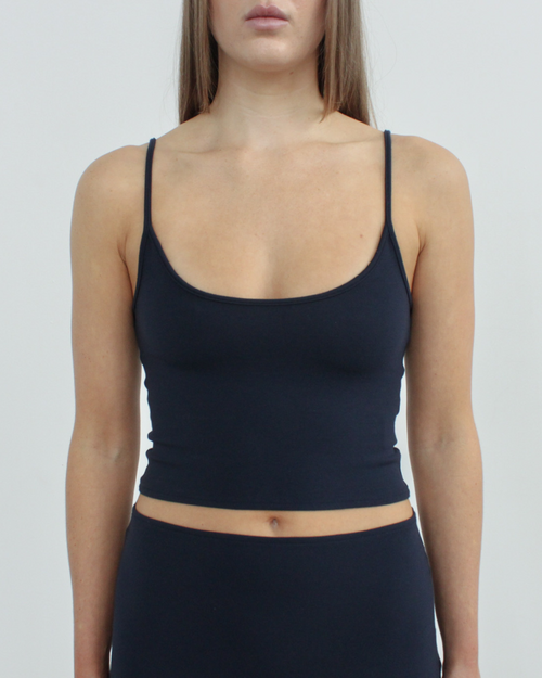cropped knit cami 